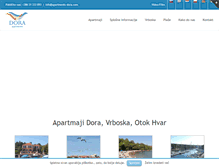 Tablet Screenshot of apartments-dora.com